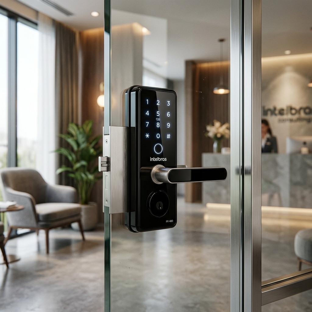 Intelbras FR 400: A Fechadura Digital Para Porta de Vidro Que Funciona de Verdade