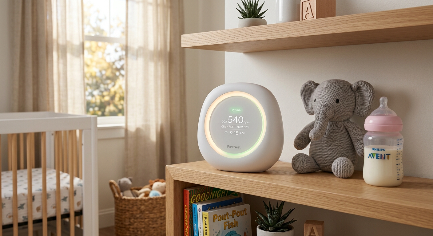 Proteja a respiração da sua família. Conheça os monitores inteligentes que detectam poluentes, CO2 e alérgenos, enviando alertas para seu celular em tempo real.